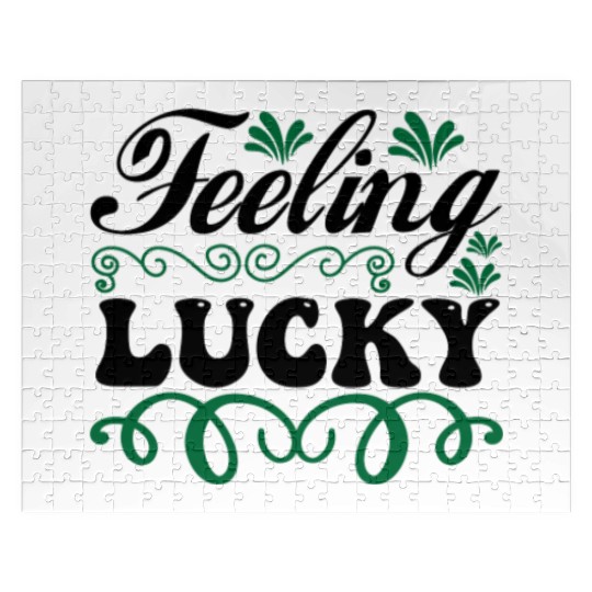 feeling lucky Jigsaw Puzzles