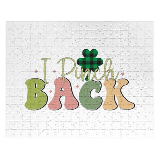 I Pinch Back Sublimation Jigsaw Puzzles