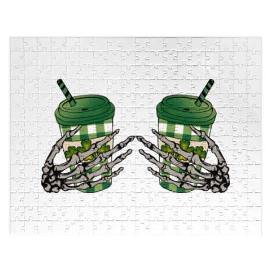 Skeleton Hand Patricks day Graphics Jigsaw Puzzles