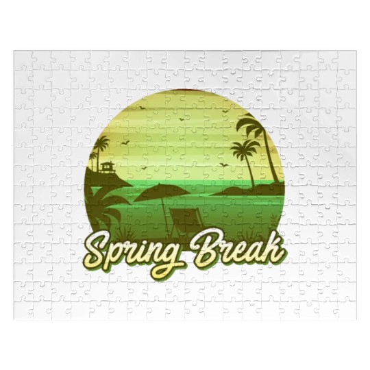 Party Sun Beach This is my Spring Break Jigsaw Puzzles
