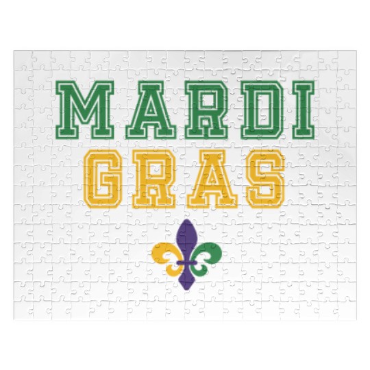 Mardi Gras Carnival Fiesta Party Louisiana New Orl Jigsaw Puzzles