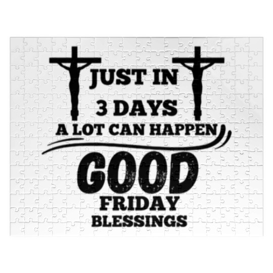 Good Friday, He is Risen, Jesus, Christian gift Jigsaw Puzzles