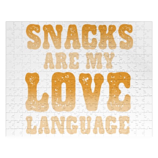 Snacks Are My Love Language Jigsaw Puzzles