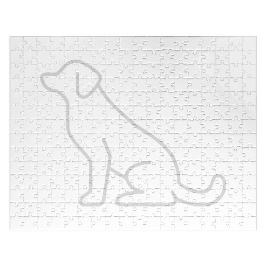 Dog Logo Sign Labrador Retriever Dog Lover Jigsaw Puzzles