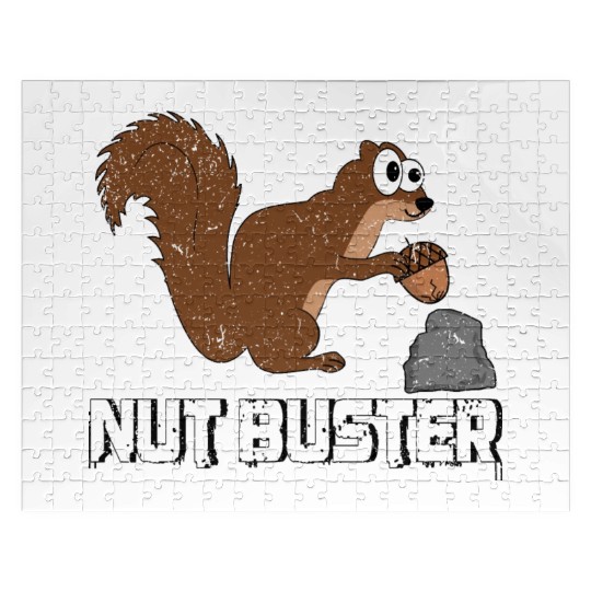 Nut Buster, Funny Squirrel Pun Jigsaw Puzzles