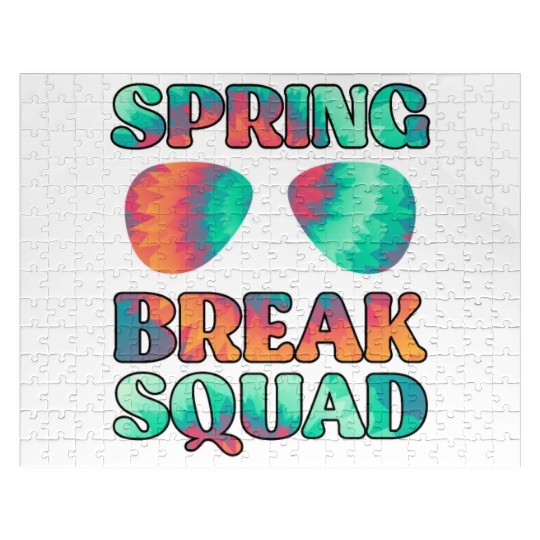 Spring Break Squad Summer Vacation Spring Break Jigsaw Puzzles