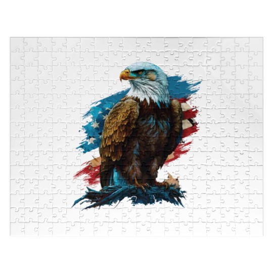 Honor Thy Country American Bald Eagle America USA Jigsaw Puzzles