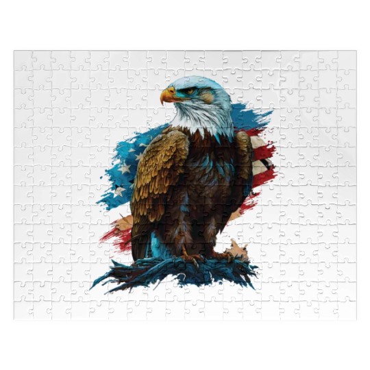 I Eat and Breathe America American Bald Eagle Jigsaw Puzzles