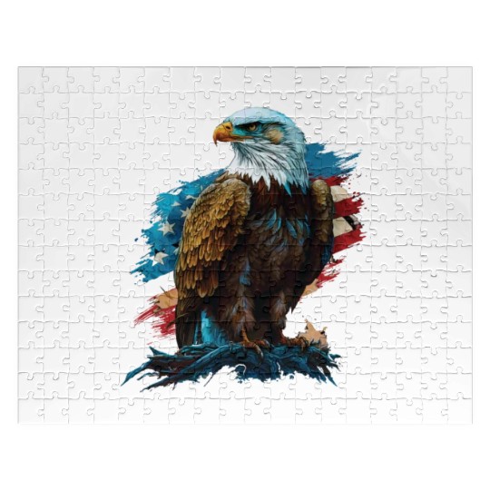 Is This Patriotic Enough American Bald Eagle Jigsaw Puzzles