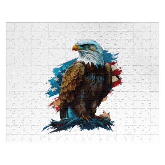 Honor Thy Country Heritage American Bald Eagle Jigsaw Puzzles