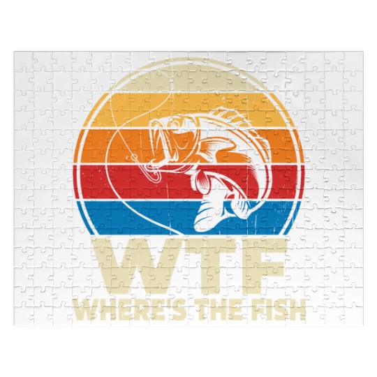 WTF wheres the fish Jigsaw Puzzles