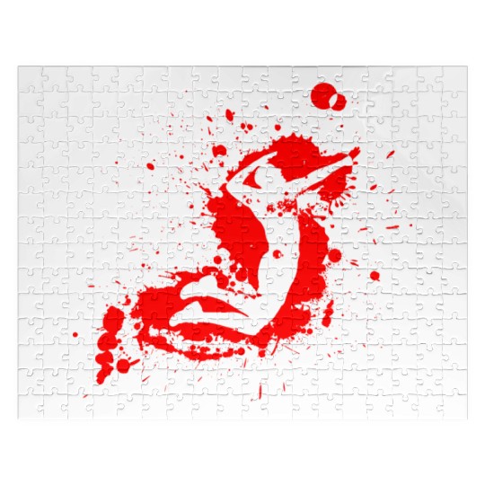 Volleyball Spike Man Red Jigsaw Puzzles