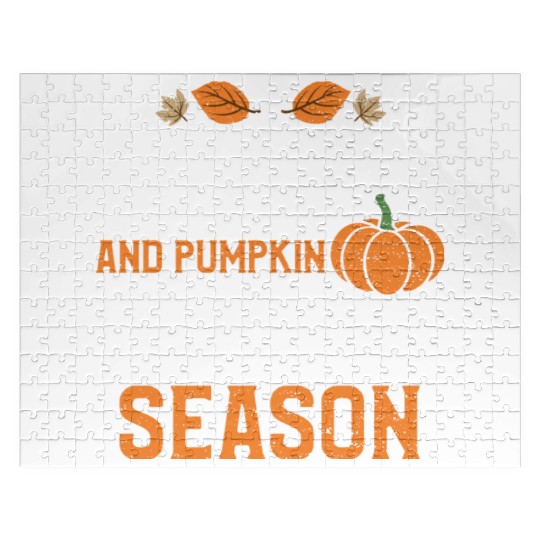 Football And Pumpkin Spice Season Jigsaw Puzzles