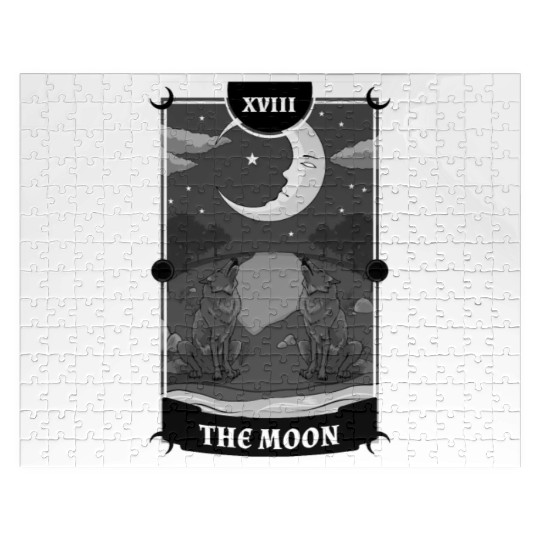 Anime Tarot Card The Moon Gothic Jigsaw Puzzles