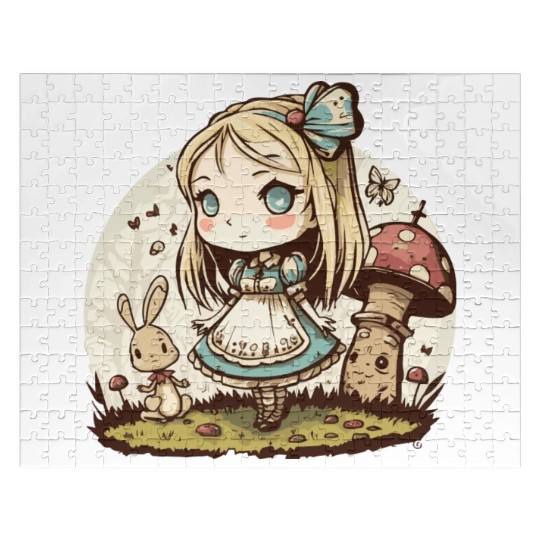 Chibi in Wonderland Jigsaw Puzzles