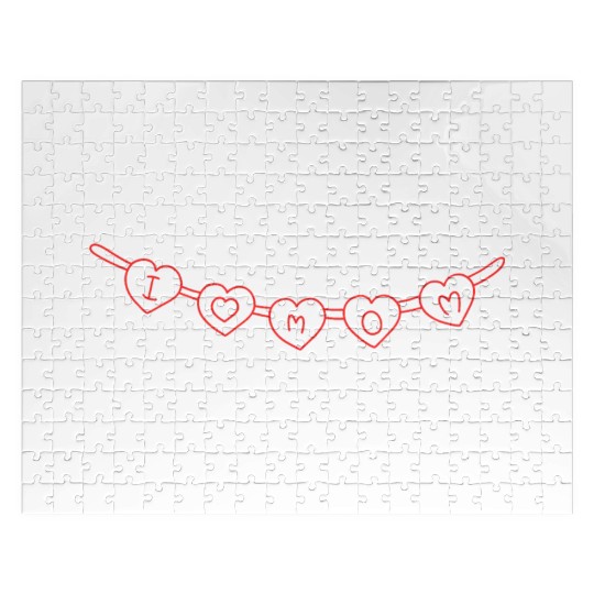 I Love My Mom, mother's day Jigsaw Puzzles