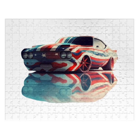 American pride and raw horsepower Jigsaw Puzzles