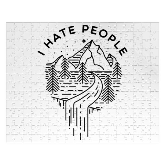 I Hate People Adventure Mountains Nature Jigsaw Puzzles