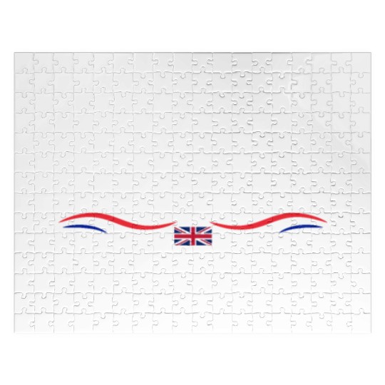 UK Flag Emily England Girl British Birthday Name Jigsaw Puzzles