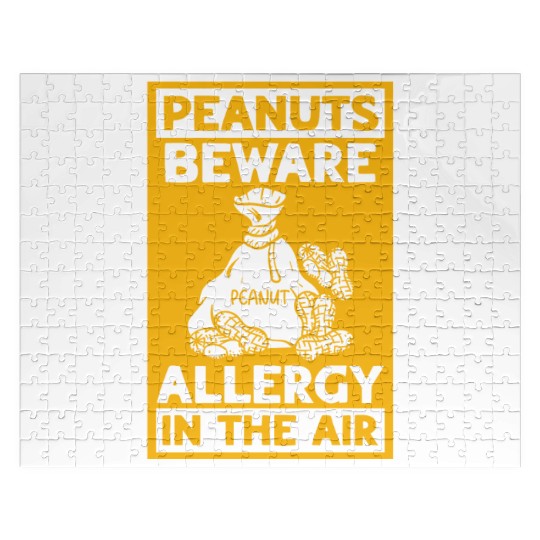 Peanuts Beware Allergy In The Air Peanut Allergic Jigsaw Puzzles