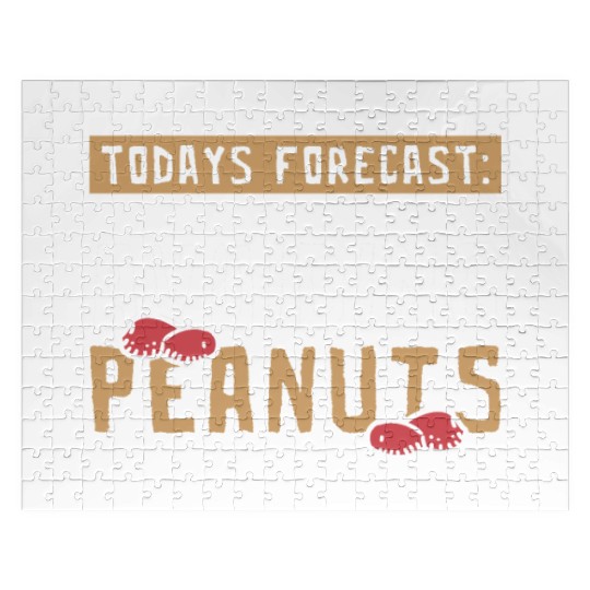 Today's Forecast 100% Chance Of Avoiding Peanuts Jigsaw Puzzles