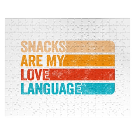 Snacks Are My Love Language Jigsaw Puzzles