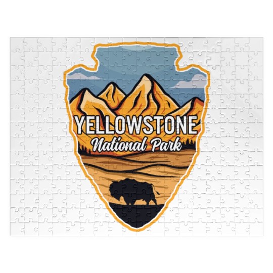 YStone US National Park Arrowhead Buffalo Jigsaw Puzzles