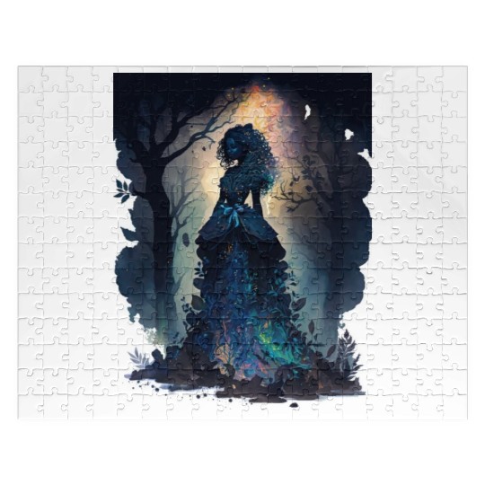 Black Nature Goddess - African American, Woodland Jigsaw Puzzles