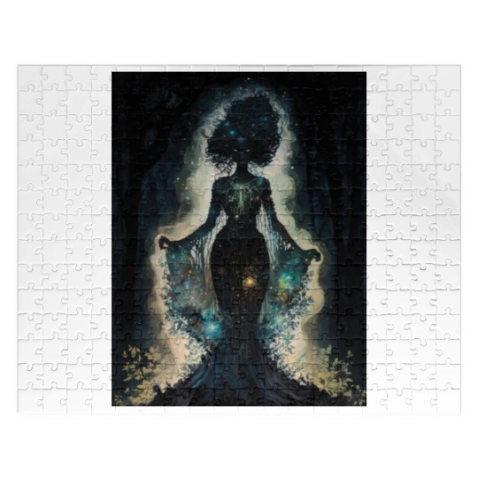 Black Nature Goddess - African American, Woodland Jigsaw Puzzles