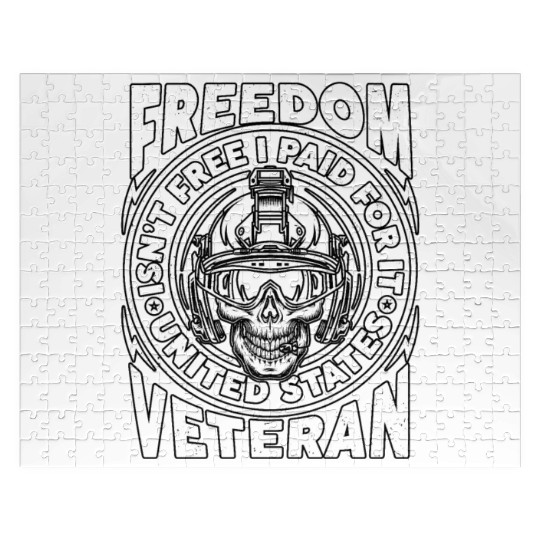 Freedom Isn't Free I Paid For It Military Veteran Jigsaw Puzzles