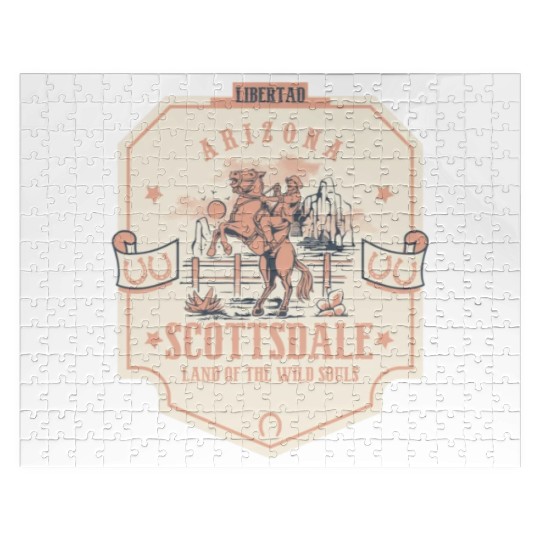scottsdale Arizonna wild west town Jigsaw Puzzles