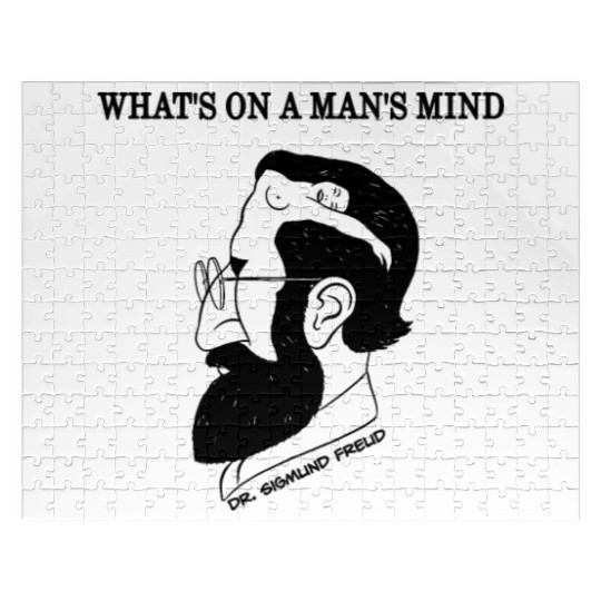 What's On A Man's Mind Dr. Sigmund Freud Jigsaw Puzzles