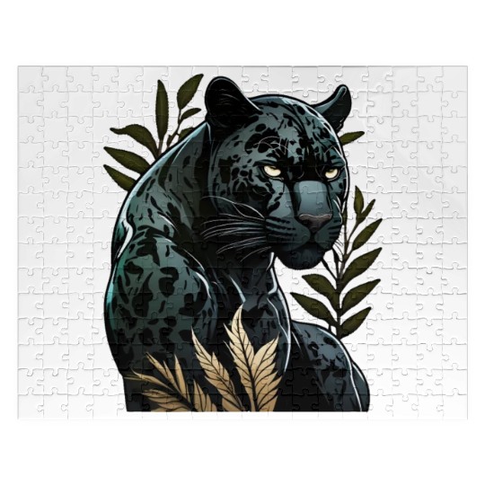 The power of the black panther Jigsaw Puzzles