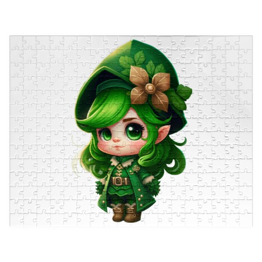 St. Patrick's Day Elf Saint Patricks Day Outfit Jigsaw Puzzles