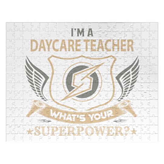 Daycare Teacher Jigsaw Puzzles - Superpower Job Gift Item