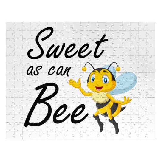 Sweet As Can Bee Sweet baby, Cute honey bee Jigsaw Puzzles