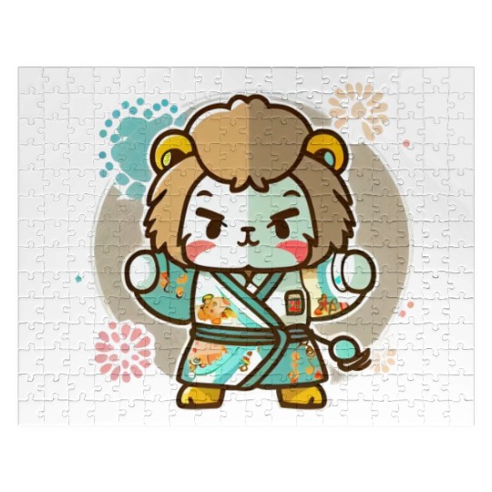 Lion kimono Jigsaw Puzzles