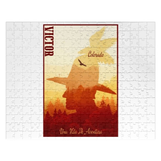 Victor Colorado wild west town Jigsaw Puzzles