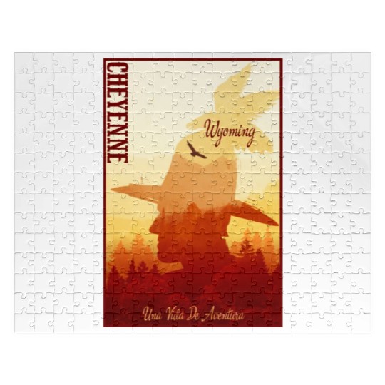 Cheyenne Wyoming wild west town Jigsaw Puzzles