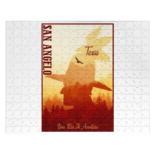 San Angelo Texas wild west town Jigsaw Puzzles