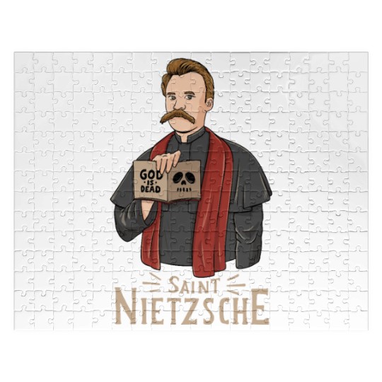Saint Nietzsche Design for a Philosophy Student Jigsaw Puzzles