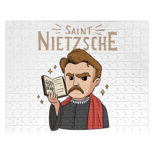 Saint Nietzsche Design for a Philosophy Student Jigsaw Puzzles