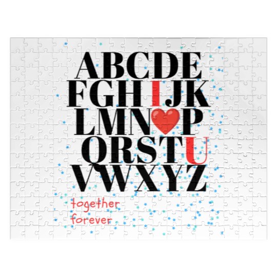 Alphabet ABC i love you Jigsaw Puzzles