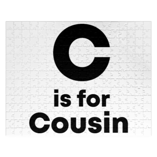 C is for Cousin Cousin baby gift, Big Text Baby Jigsaw Puzzles