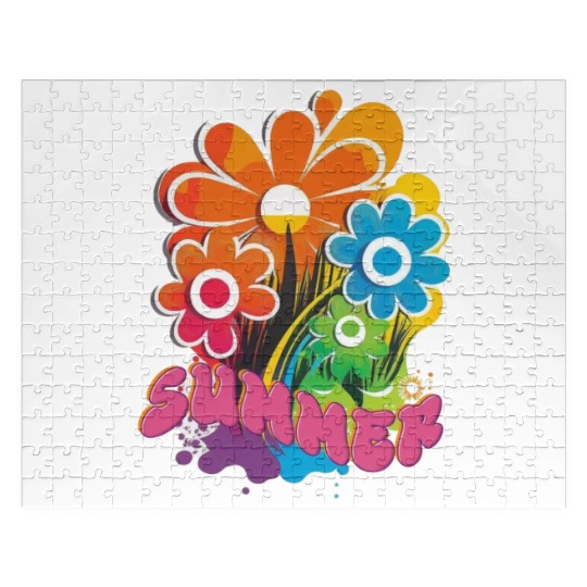 Groovy Blooms: Summer Vibes Jigsaw Puzzles