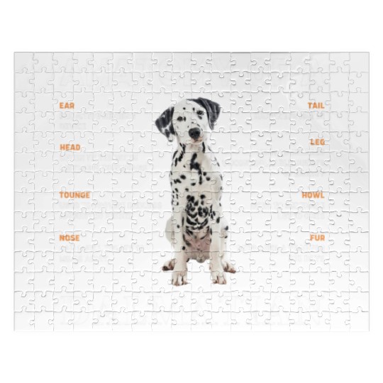 Anatomy of a Dalmatian funny Dog Pet lover Jigsaw Puzzles