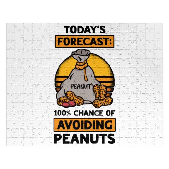 Today's Forecast 100% Chance Of Avoiding Peanuts Jigsaw Puzzles