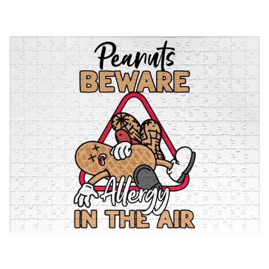 Peanuts Beware Allergy In The Air Peanut Allergic Jigsaw Puzzles