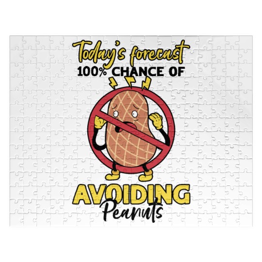 Today's Forecast 100% Chance Of Avoiding Peanuts Jigsaw Puzzles