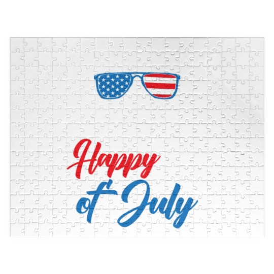 Patriotic America USA Flag 4th Of July America Jigsaw Puzzles
